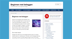 Desktop Screenshot of beginmetbeleggen.com